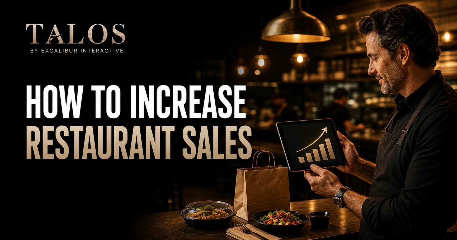 Talos restaurant sales platform helping an independent restaurant owner increase direct orders and revenue.